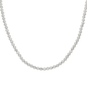 10K GOLD 4.91MM SOLID MOON BEAD CHAIN