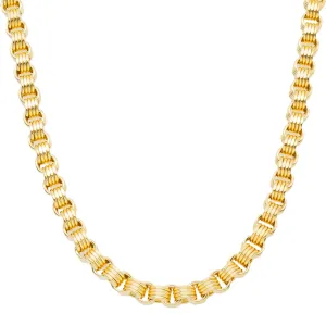 10K GOLD 7.32MM HOLLOW BOX BYZANTINE CHAIN