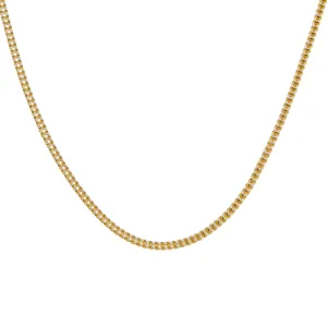 14K GOLD DIAMOND CUT 2MM HOLLOW FRANCO CHAIN