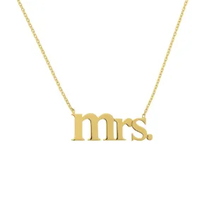 14K Mrs. Necklace