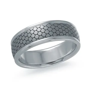 14K White Gold Ring from the Tantalum Collection by Malo - MRDTN-048-7W