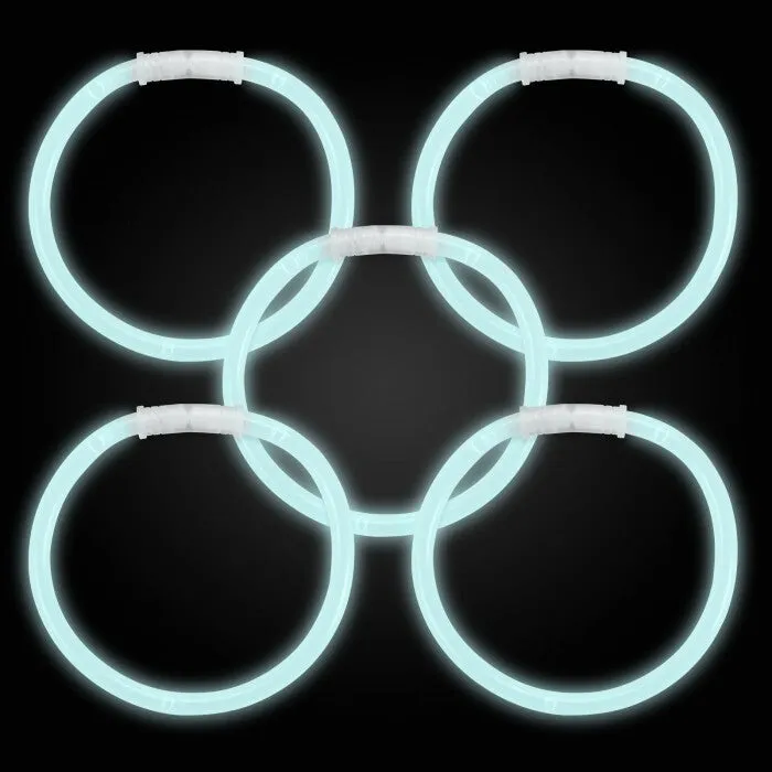 8 Inch Premium White Glow Stick Bracelets