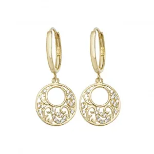 9ct Yellow Gold Drop Earrings ER1108