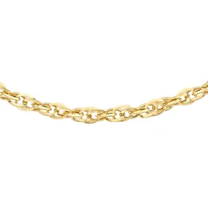 9K Yellow Gold 40 Diamond Cut Prince Of Wales Chain /24’’