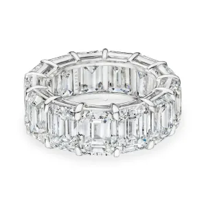 Asscher Cut Diamond Eternity Band, 20 CT