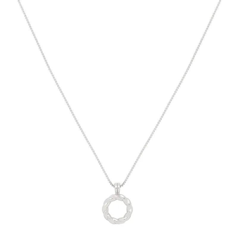 Astrid & Miyu -Rope Ring Pendant Necklace- Silver