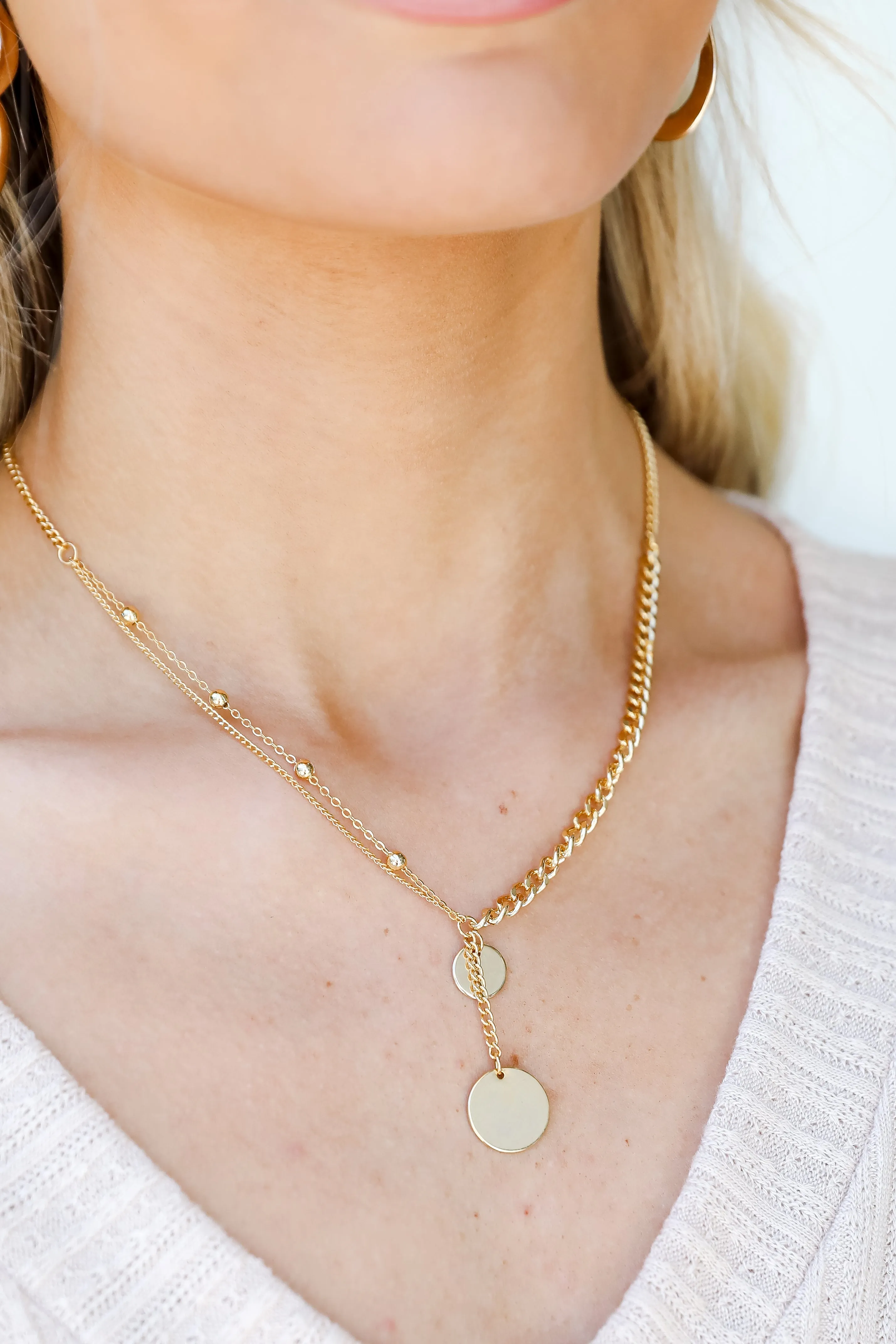 Audrey Gold Chain Layered Necklace