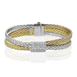 Bangle in 18k Gold with Diamonds