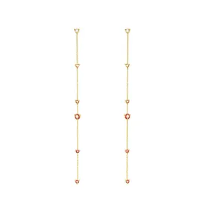 Blush Linear Chain Earrings