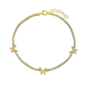 Butterfly Tennis Bracelet