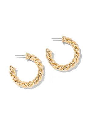 Cable Hoop Earring