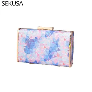 Candy Color Box Party Clutch Purses  and Handbags for Women Chic