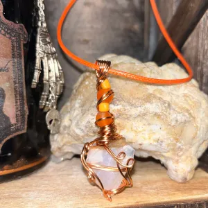 Carnelian Crystal Necklaces