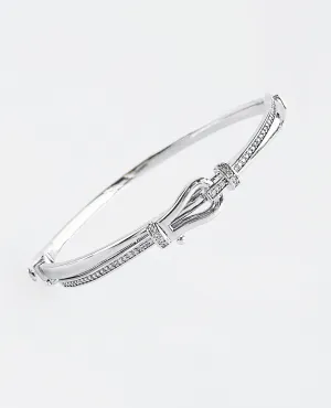 CZ Knot Bangle Bracelet