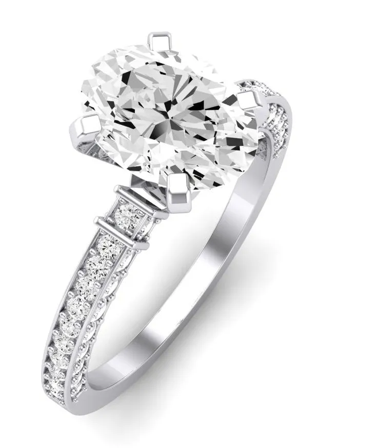 Daphne - GIA Natural Oval Diamond Engagement Ring