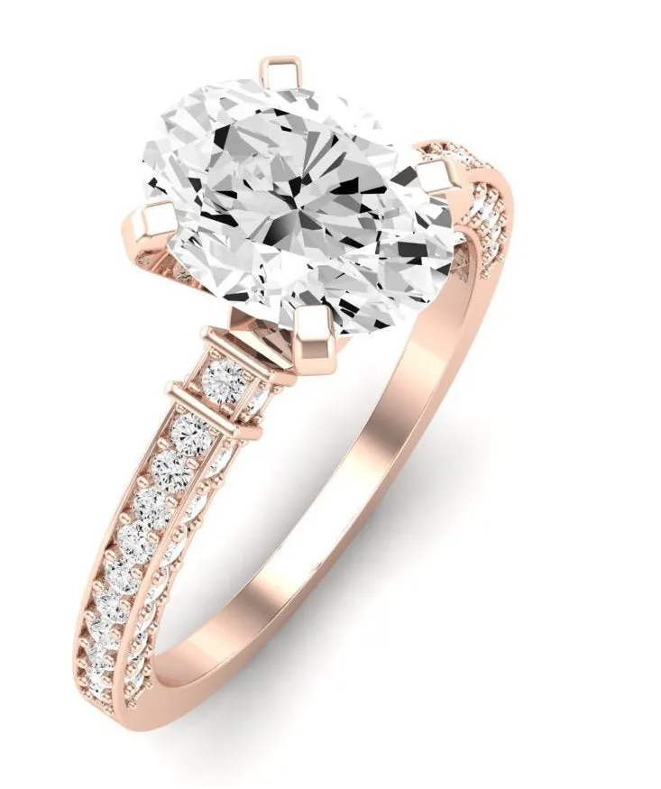 Daphne - GIA Natural Oval Diamond Engagement Ring