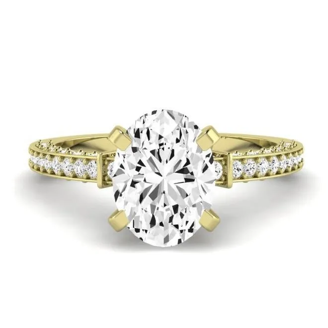 Daphne - GIA Natural Oval Diamond Engagement Ring