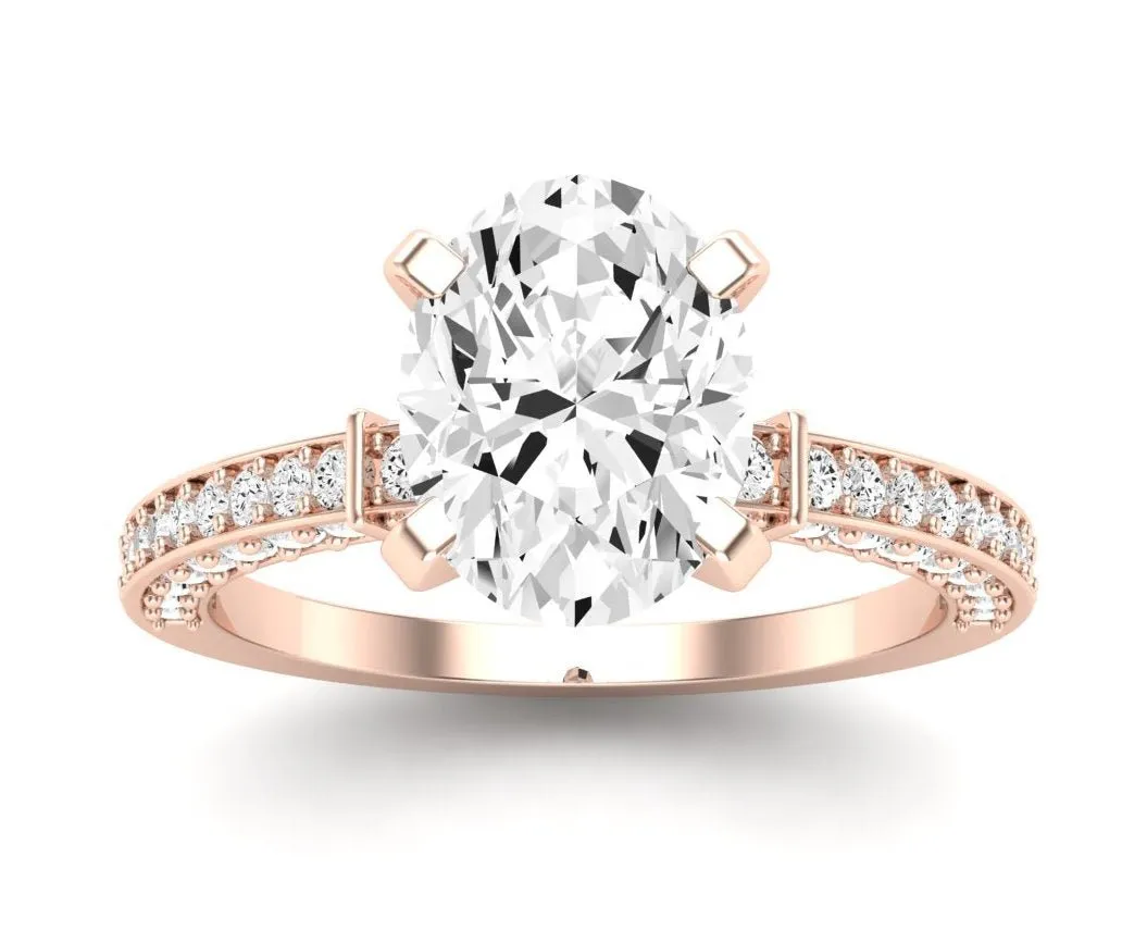 Daphne - GIA Natural Oval Diamond Engagement Ring