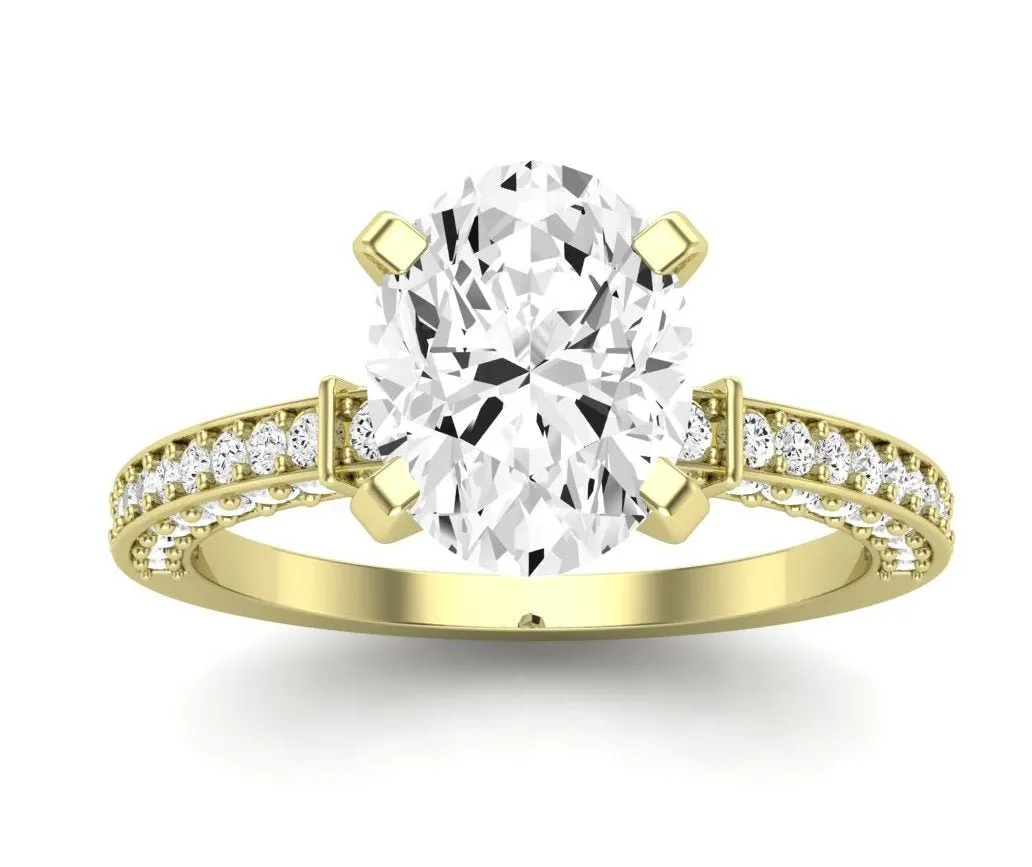 Daphne - GIA Natural Oval Diamond Engagement Ring