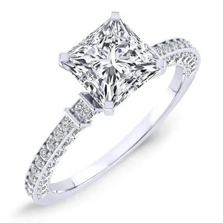 Daphne - Princess Lab Diamond Engagement Ring (IGI Certified)