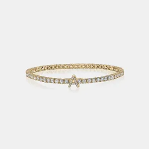 Diamond Initial Tennis Bracelet