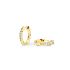 Diamond Orbit Hoops (Pair)