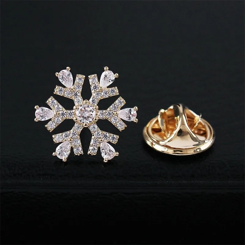 Elegant Pin Flower Alloy Plating Women'S Brooches