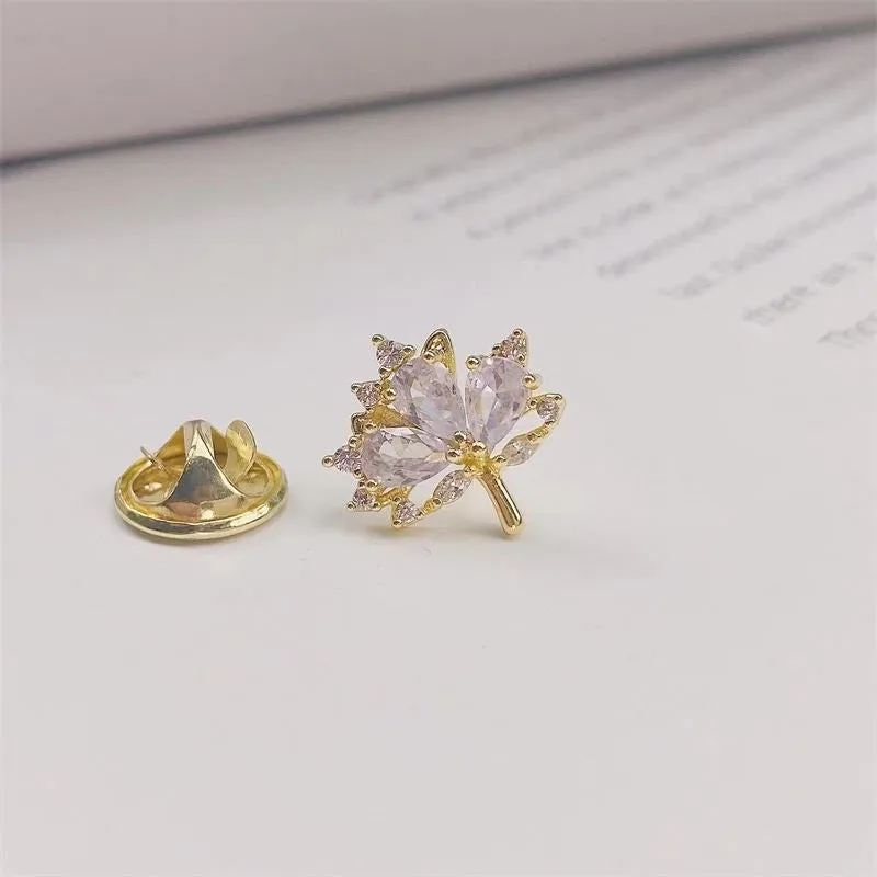 Elegant Pin Flower Alloy Plating Women'S Brooches