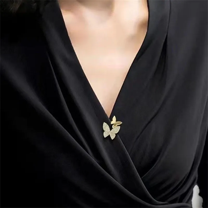 Elegant Pin Flower Alloy Plating Women'S Brooches