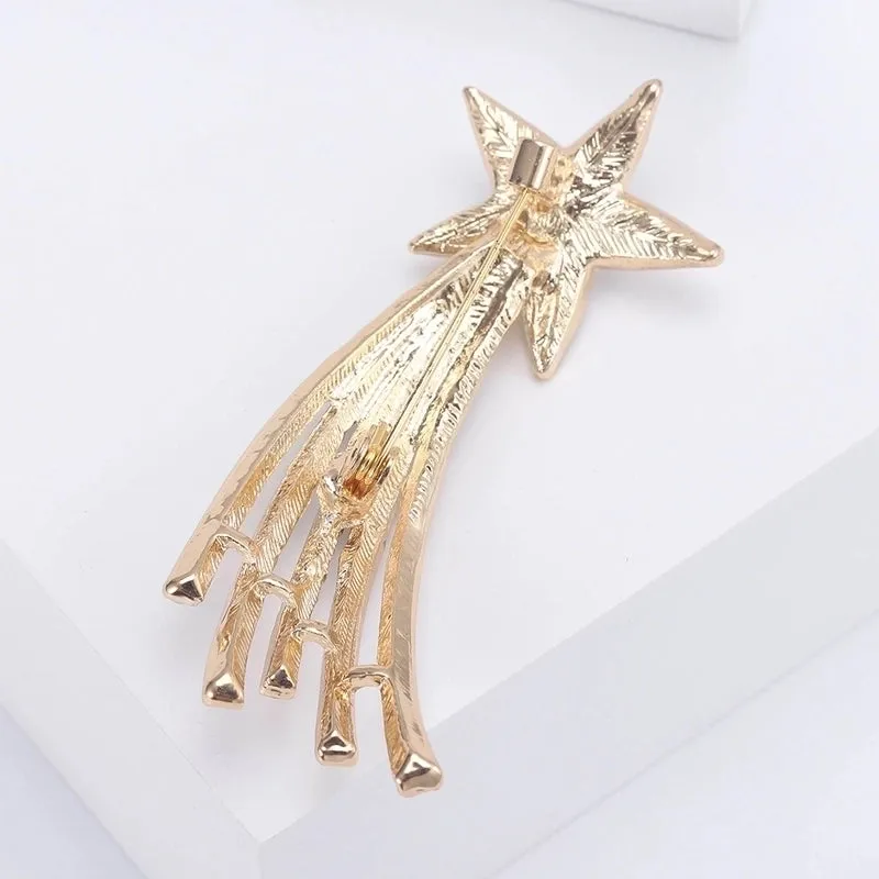 Elegant Pin Star Alloy Unisex Brooches