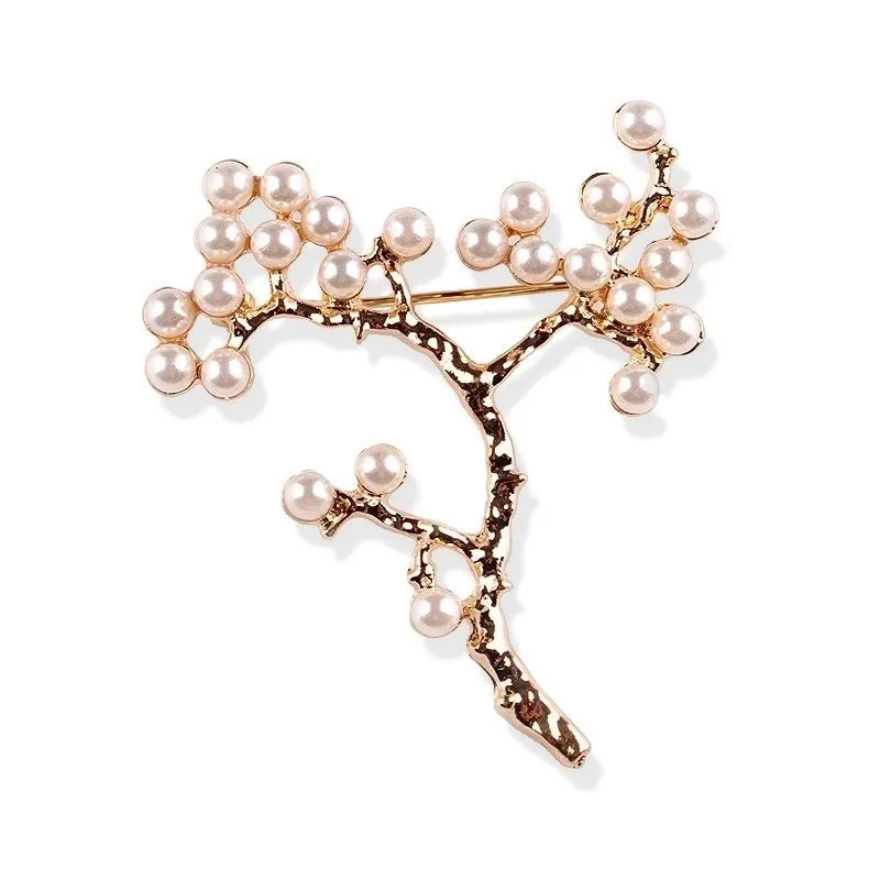 Elegant Pin Star Flower Snowflake Imitation Pearl Alloy Rhinestone Women'S Brooches