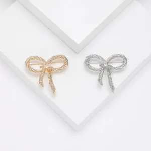 Elegant Simple Style Pin Bow Knot Alloy Plating Women's Brooches