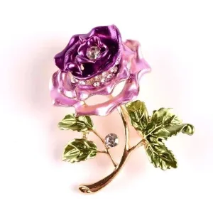 Elegant Simple Style Pin Flower Alloy Diamond Unisex Corsage