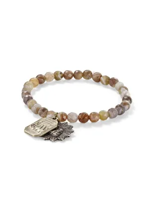 Faceted Botswana Agate Icon Bracelet