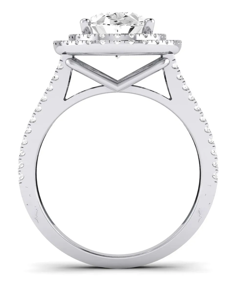 Flora - GIA Natural Oval Diamond Engagement Ring