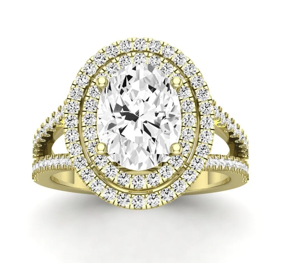 Flora - GIA Natural Oval Diamond Engagement Ring