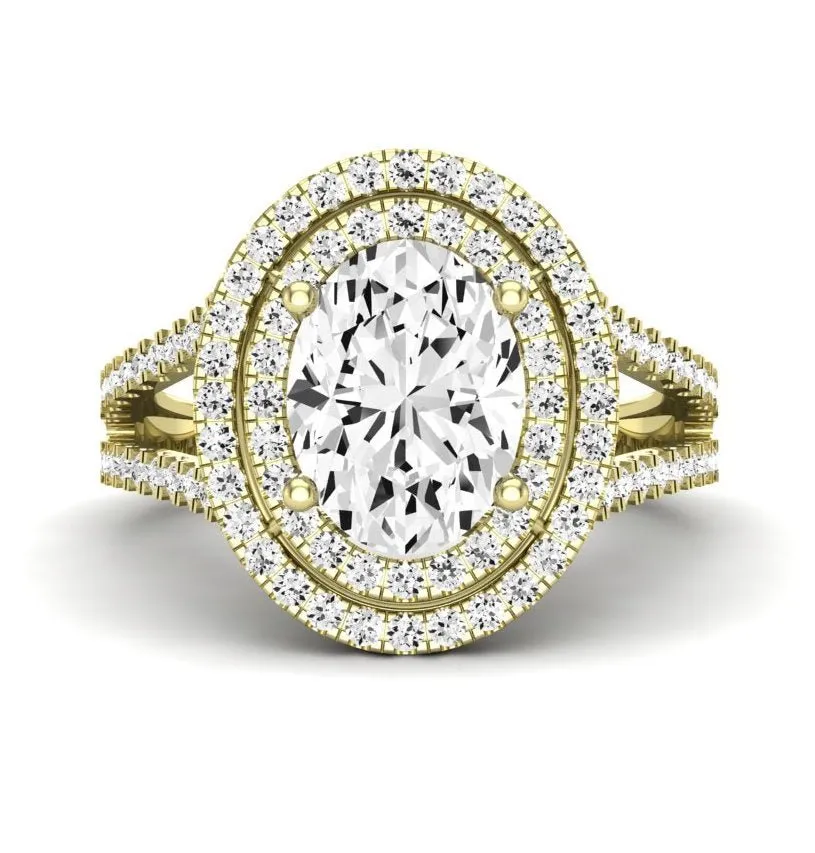 Flora - GIA Natural Oval Diamond Engagement Ring