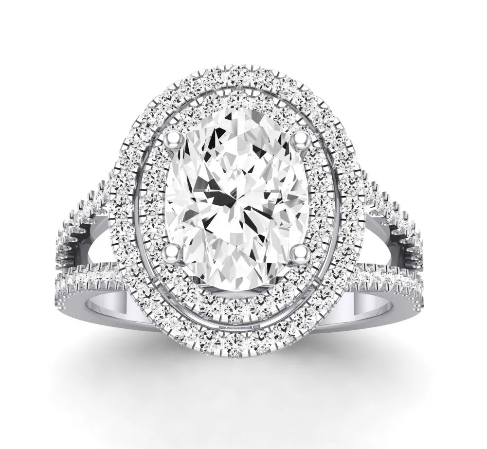 Flora - GIA Natural Oval Diamond Engagement Ring