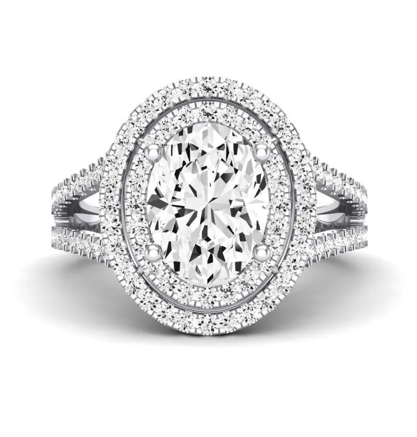 Flora - GIA Natural Oval Diamond Engagement Ring