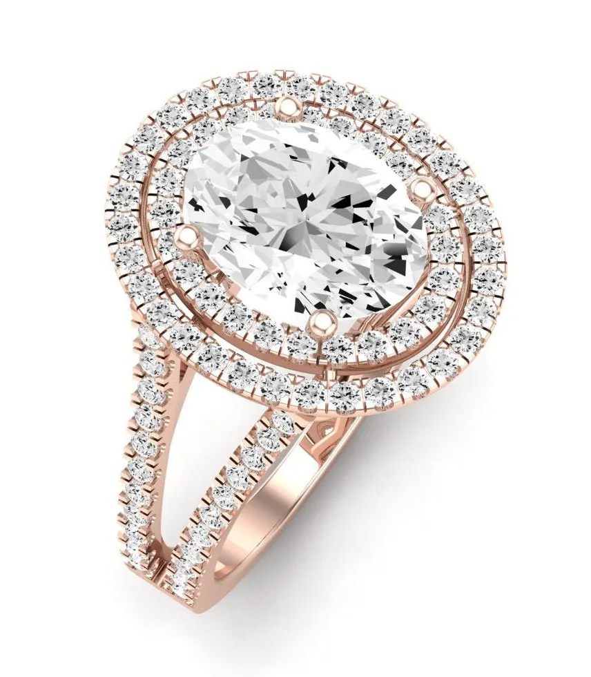 Flora - GIA Natural Oval Diamond Engagement Ring