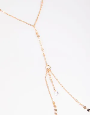 Gold Cubic Zirconia Body Chain