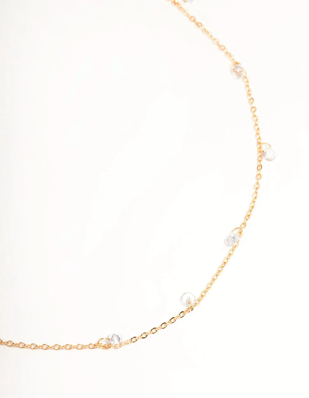 Gold Drop Diamante Waist Chain