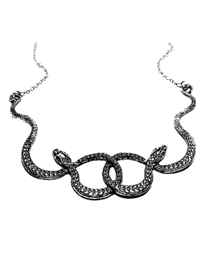 Halloween Double Snakes Necklace