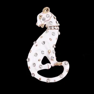 IG Style Elegant Pin Leopard Alloy Plating Inlay Rhinestones Unisex Brooches