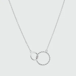 Kelso Alhambra Silver Twisted Rings Necklace