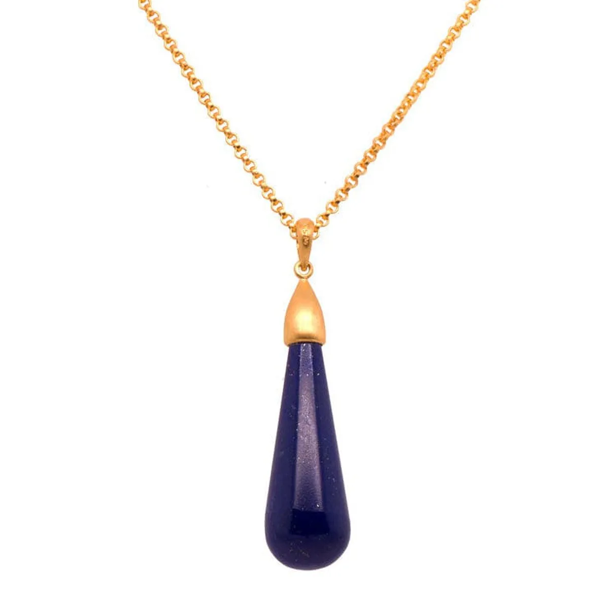 Lapis Drop Pendant