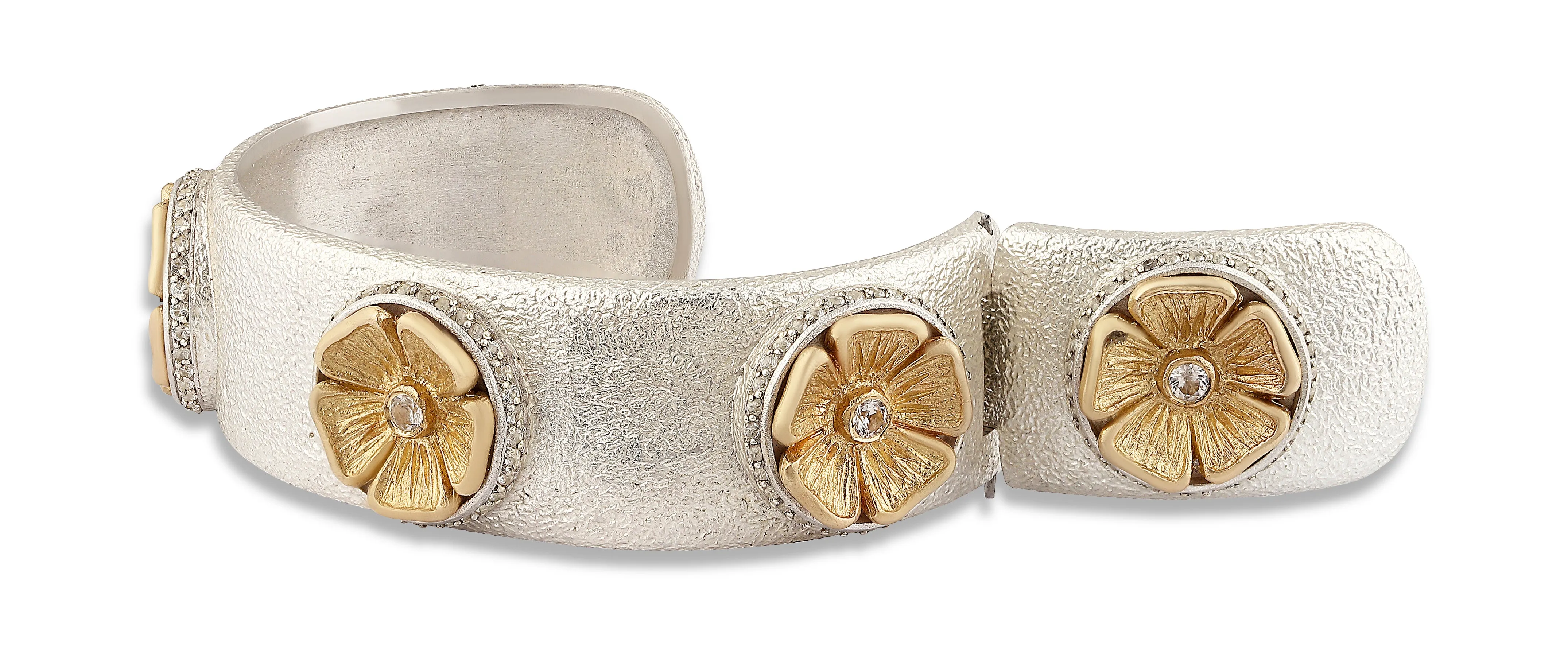 LATTI PRIMROSE HINGED CUFF BRACELET