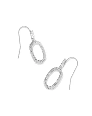 Lee Ridge Open Framed Earring in Rhodium Metal