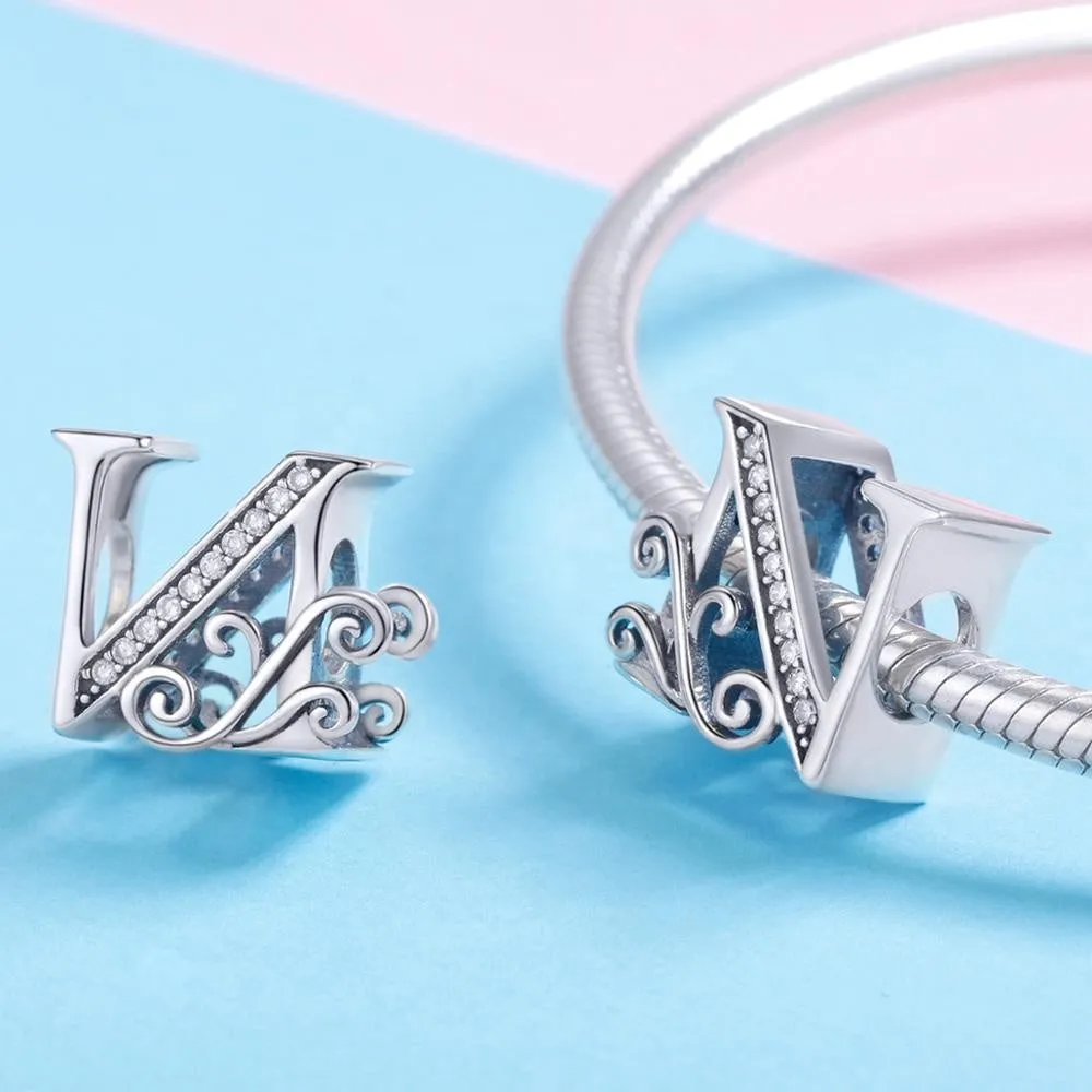 Letter N Initial Alphabet Charm