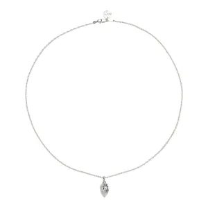 Najo Raya Silver Ridged Pod Necklace